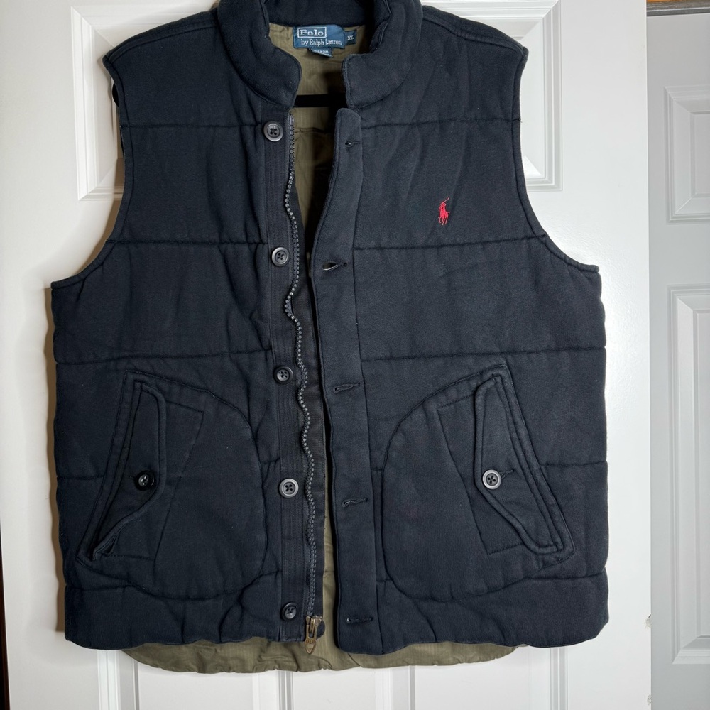 Polo by Ralph Lauren Men's Black quilted Vest